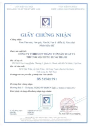 Chứng nhận BS 5154 : 1991